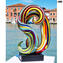 Wave Rainbow abstract - Escultura - Vidro Murano Original OMG