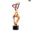 multicolor sculpture - slimer Abstract - Murano Glass Sculpture