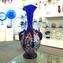 Jasmin - Blaue Vase aus Muranoglas und Millefiori