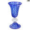 Coppa Giglio Reale - blu - Vetro di Murano Originale OMG