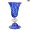 Coppa Giglio Reale - blu - Vetro di Murano Originale OMG