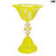 Coppa Narciso Reale - giallo - Vetro di Murano Originale OMG