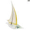 Sail Boat - Gold 24 kt - Original Murano Glass OMG 