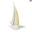 Sail Boat - Gold 24 kt - Original Murano Glass OMG 
