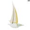 Segelboot - Gold 24 kt - Original Muranoglas OMG