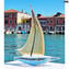 Sail Boat - Gold 24 kt - Original Murano Glass OMG 