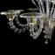 Venetian Chandelier 8 + 4  lights Cimiero crystal and gold - Rezzonico - Murano Glass