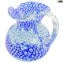 Millefiori Pitcher - blue - Original Murano Glass OMG