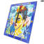 Frida - Frida Kahlo Tribute - Reloj de pared - cristal de murano original omg