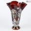 Tulipano - Red Flowers Vase Glass Murrine