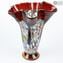 Tulipano - Murrina de vidro de vaso de flores vermelhas