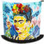 Lampada da Tavolo  frida - tributo a Frida kahlo - Vetro di Murano Originale OMG