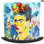 Lampada da Tavolo  frida - tributo a Frida kahlo - Vetro di Murano Originale OMG