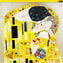 O beijo - homenagem a Klimt - Original - Murano - Vidro - omg