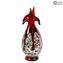 Aquilone - Murrine en verre vase rouge