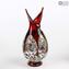 Aquilone - Murrine en verre vase rouge