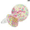 Caraffa Millefiori - Rosa - Vetro di Murano Originale OMG