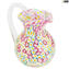 Caraffa Millefiori - Rosa - Vetro di Murano Originale OMG