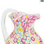 Caraffa Millefiori - Rosa - Vetro di Murano Originale OMG