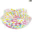 plate millefiori wavy - 핑크 - 오리지널 Murano Glass OMG