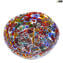 plate millefiori  - multicolor - Original Murano Glass OMG