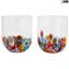 6 Verres Millefiori larges - Goto en Murrine - Original Murano Glass OMG