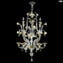 Venetian Chandelier 6 + 3  crystal and gold - Rezzonico - Murano Glass