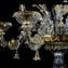 Venetian Chandelier 6 + 3  crystal and gold - Rezzonico - Murano Glass