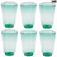 飲用グラス6個セット八角形-グリーン-オリジナルムラノグラス