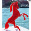 الحصان الأحمر - زجاج مورانو الأصلي OMG