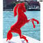 Rotes Pferd - Original Murano Glas OMG