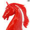 Cavalo vermelho - Vidro Murano Original OMG