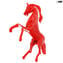 Cavalo vermelho - Vidro Murano Original OMG