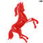 Cavalo vermelho - Vidro Murano Original OMG