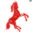 Cavallo rosso - Vetro di Murano orginale OMG