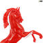 Cavallo rosso - Vetro di Murano orginale OMG