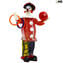 Clown Figur Jongleur - Original Murano Glas OMG