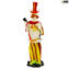 Clown figurine guitariste - Original Murano Glass OMG