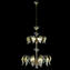 Candelabro Veneziano - ouro puro etrusco 24kt - vidro Murano original - omg