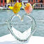 lovely Sparrow - heart branch - Original Murano Glass OMG