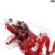 Le Grand Dragon - rouge - Verre de Murano original OMG