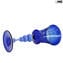 Calice Veneziano - blu Flute - Vetro di Murano Originale OMG