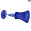 Calice Veneziano - blu Flute - Vetro di Murano Originale OMG