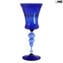 Calice Veneziano - blu Flute - Vetro di Murano Originale OMG