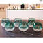 Ensemble de 6 verres à boire -Twisted - vert - Original Murano Glass