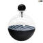 Frasco de perfume - negro - Cristal de Murano original OMG