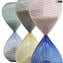 Sanduhr - blau - Original Murano Glas Omg