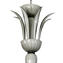 Candelabro veneziano branco e cinza - Vidro Murano Original OMG