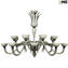 Venetian Chandelier white and grey - Original Murano Glass OMG