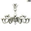 Venetian Chandelier white and grey - Original Murano Glass OMG